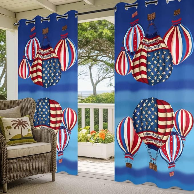 Independence Day Waterproof Outdoor Curtains - Image 4