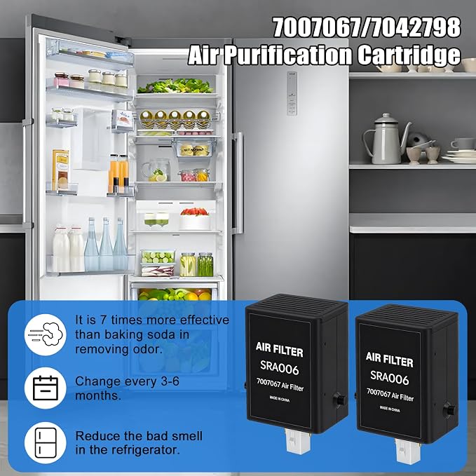 2 Pack Refrigerator Air Purification Cartridge Replacement - Image 5