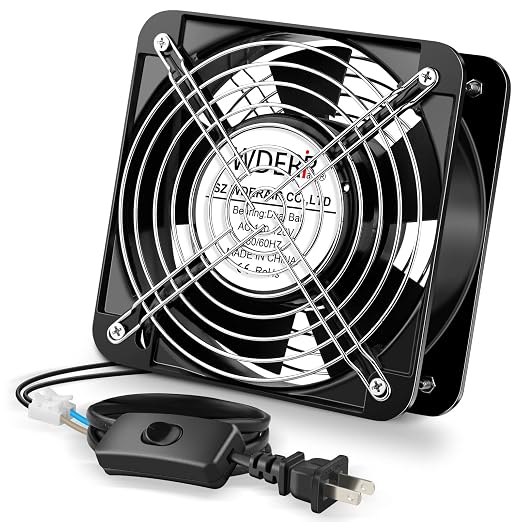 Big Airflow Axial 110V 120V AC 150mm x 50mm Metal Fan by CoolingFan
