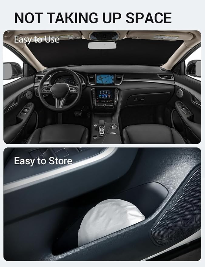 Proadsy Windshield Sun Shade for 2019-2021 Infiniti QX50 & 2021-2025 2026 QX55 - Image 9