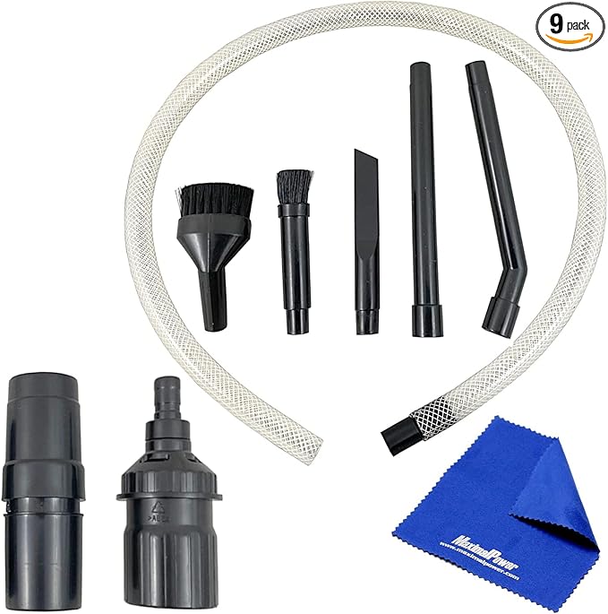 MaximalPower Mini/Micro Vacuum Cleaner Attachment Tool Kit 8 Pcs Set by MaximalPower