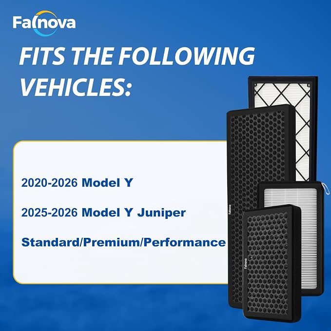 Compatible with Tesla Model Y 2020-2025 Juniper Cabin Air Filter Intake HEPA - Image 2