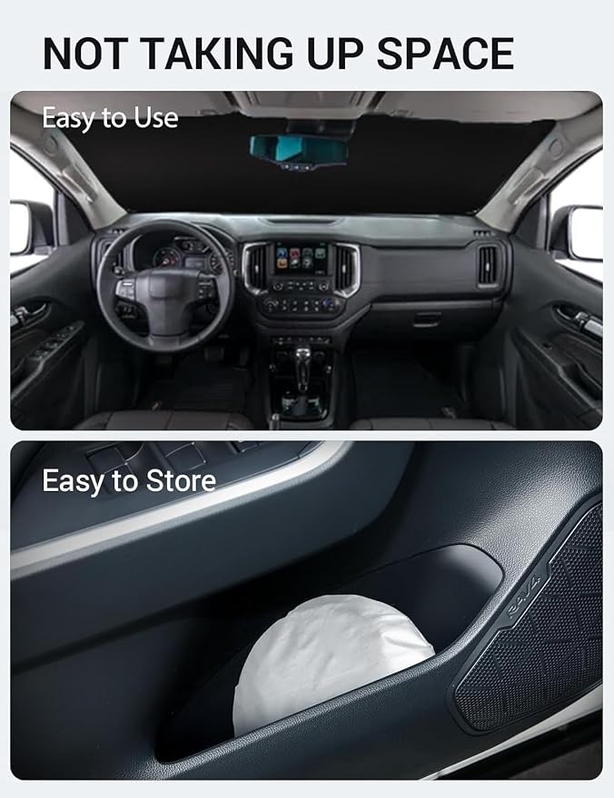 Proadsy Windshield Sun Shade for 2021-2025 2026 Chevrolet/Chevy Trailblazer - Image 9