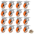 2 Inch Caster Wheels, Casters Set of 16, Heavy Duty Caster by BOSGEOT