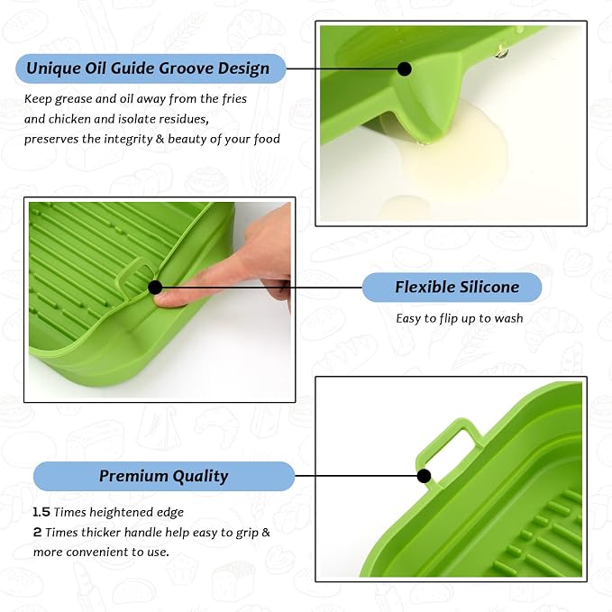 Silicone Air Fryer Liners Square - Image 5