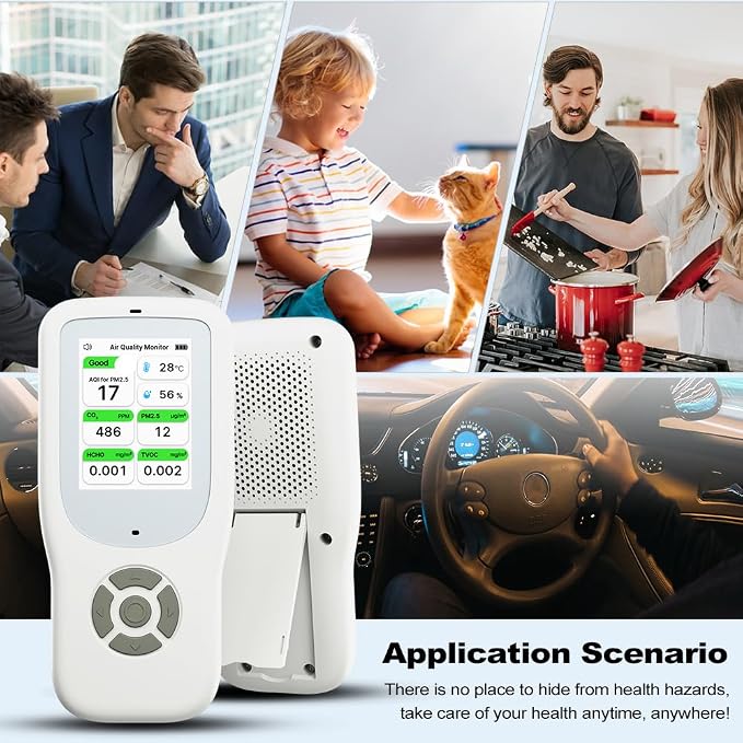 Air Quality Monitor Indoor, Handheld Air Quality Detector - Image 5