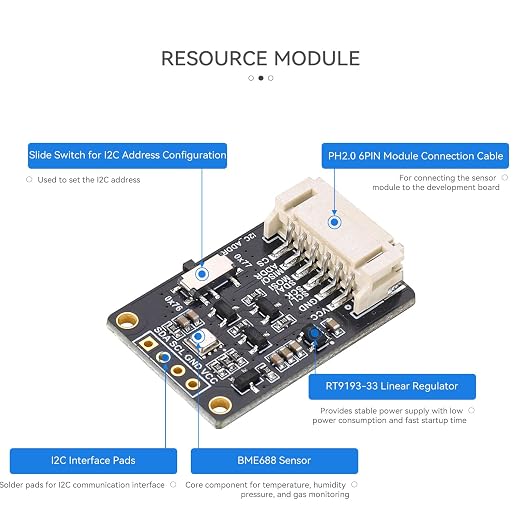 BME688 Environmental Sensor, AI-Enhanced | Monitors Temperature, Pressure & Gas - Image 5