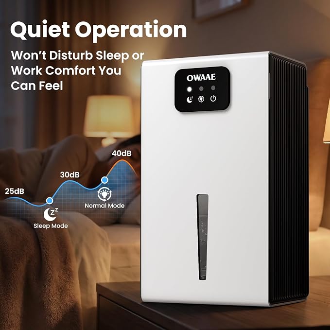 Dehumidifier, 1000 sq.ft Quiet Dehumidifiers - Image 5