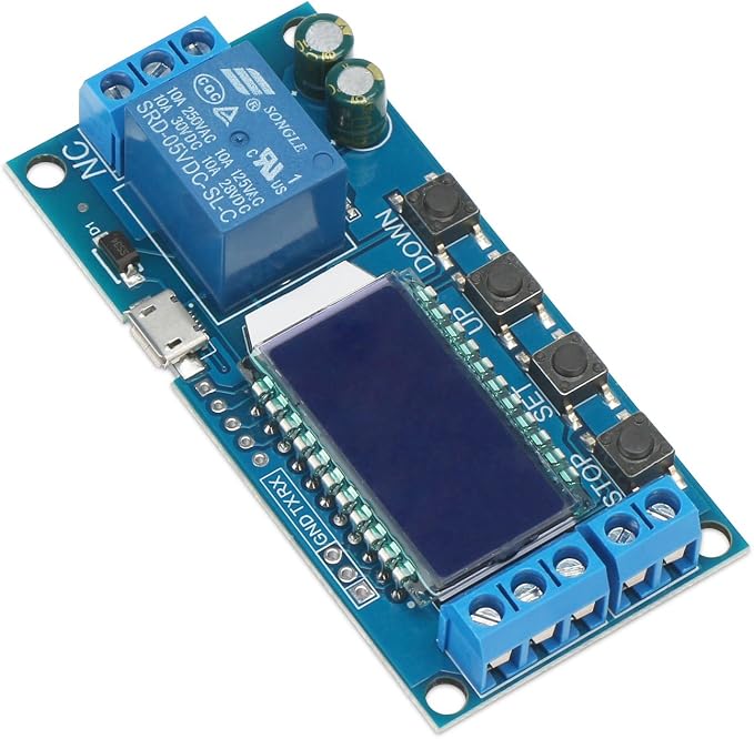 DROK Timer Relay - 5V/12V/24V Time Delay Relay Switch Delay-Off Cycle Timer - Image 5