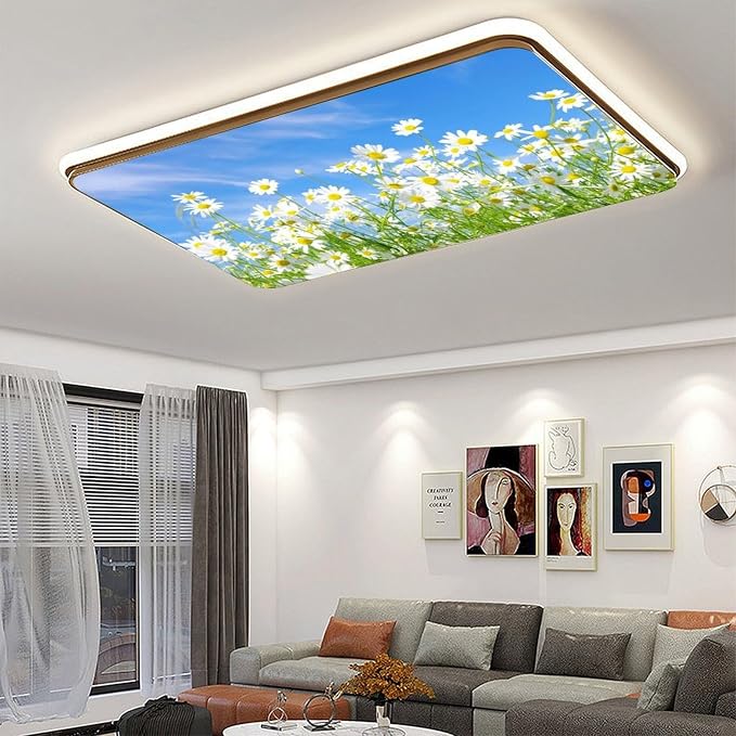 2PCS Fluorescent Light Covers for Classroom Ceiling Lights Magnetic Light Covers - Image 6