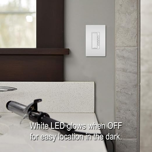Legrand Radiant Digital Countdown Timer Rocker Light Switch, - Image 6
