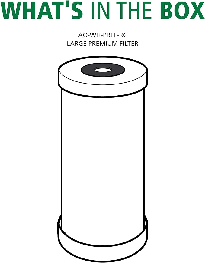 AO Smith 4.5"x10" 25 Micron Carbon Sediment Water Filter Replacement Cartridge - Image 4