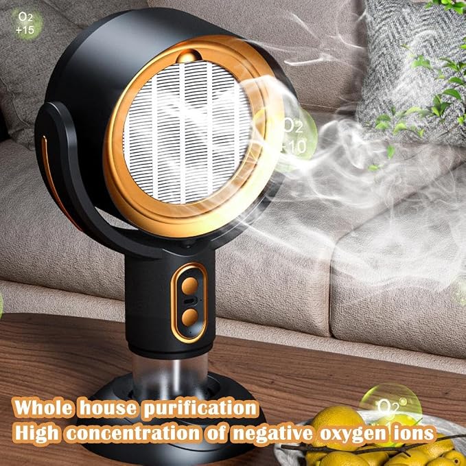 Smoke Fan for Indoor Smoking, High Fan Air Purifier and Odor Eliminator - Image 2