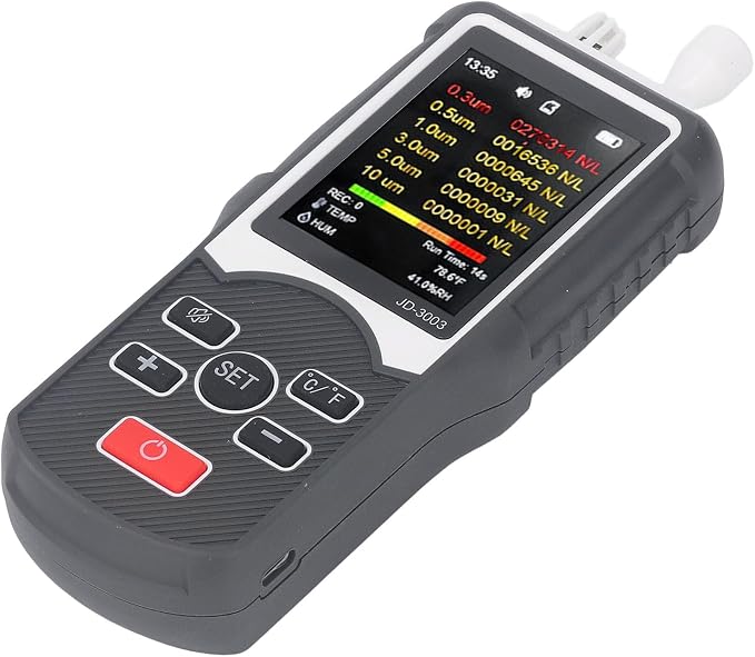 Handheld Air Quality Monitor, Air Quality Detector Monitor PM2.5 Dust Particle - Image 8