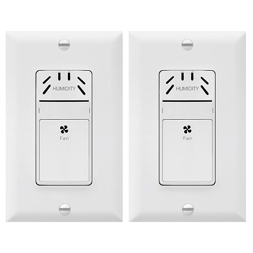 TOPGREENER Humidity Sensor and Fan Control Switch, Ventilation Fan Humidity by TOPGREENER