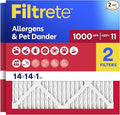 Filtrete 14x14x1 Air Filter, MERV 11, MPR 1000, Allergens & Pet Dander by Unknown