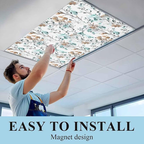 1 Pack Vintage Teal Fluorescent Light Covers - Image 2