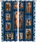 2 Panel Kitchen Cafe Curtains, Desert Camels Sunlight Filtering Nature Air by Hokiten