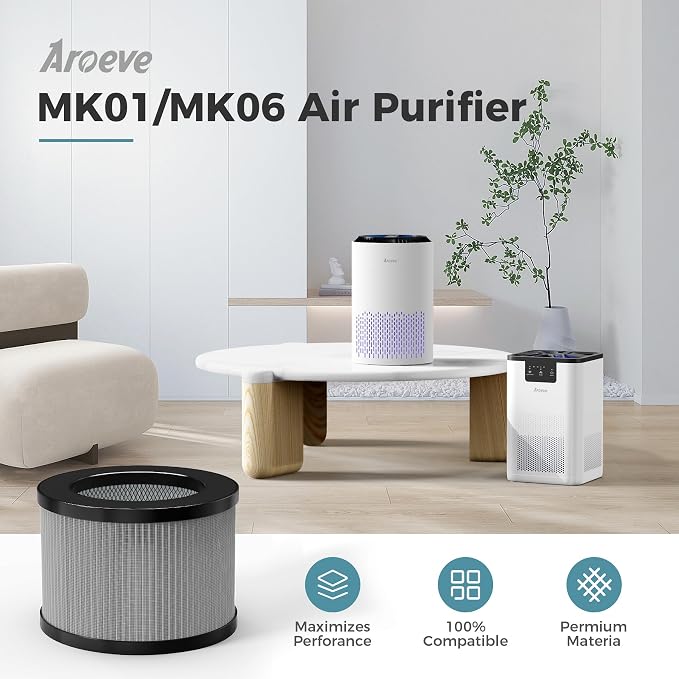AROEVE Air Purifiers MK06 with 3 Filter - Image 6