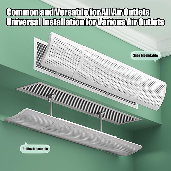 AC Vent Deflector Anti-Direct Blowing Baffle | Air Conditioner Heat Wind - Image 9