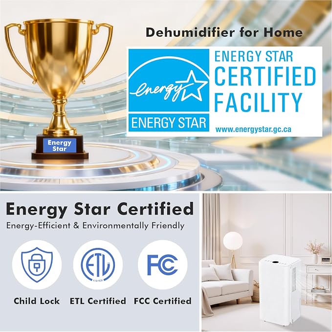 30Pints Dehumidifier with Drain Hose, 000 Sq.Ft Dehumidifier - Image 10