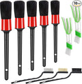 HMPLL 10pcs Auto Car Detailing Brush Set Car Interior Cleaning Kit Includes 5 by LOKEME-USDirect