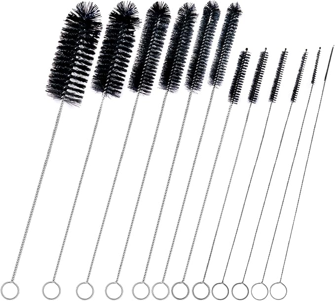 Brush Family Straw Cleaner Brush Set, 12 Pieces Extra Long Pipe Water Bottle by BRUSHFAMILY
