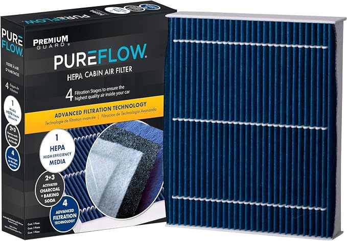 PUREFLOW PC99542HX HEPA Cabin Air Filter | Fits 2020-2026 Ford Explorer 2.3L by PremiumGuard