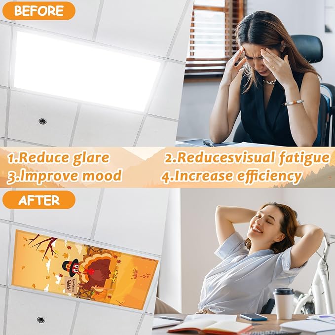 6 Pcs Fluorescent Light Covers - Image 4