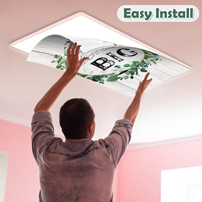 4Pcs Fluorescent Light Covers for Classroom Ceiling Lights, 4 x 2 Feet - Image 4