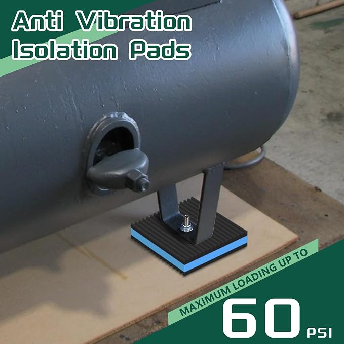 4 Pack 2" X 2" X 7/8" Anti Vibration Pads, Heavy Duty EVA Pads, Washer and Dryer - Image 3