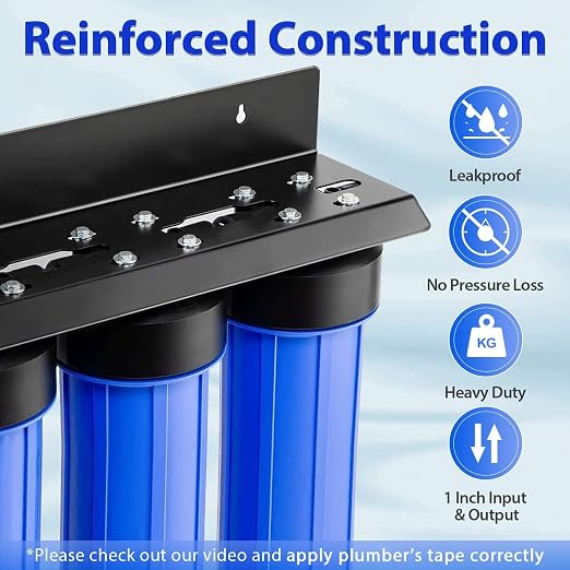iSpring WGB32B-KDS+AHPF12MNPT16X2 Whole House Water Filtration System, - Image 2