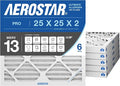 Aerostar 25x25x2 MERV 13 High Efficiency Pleated Air Filter, Electrostatic AC by AirFiltersDelivered