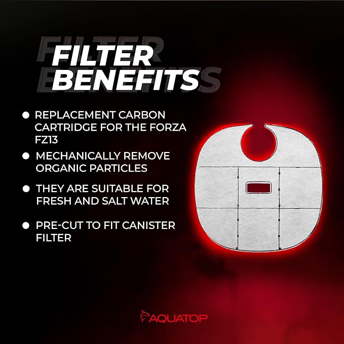 Aquatop Replacement Carbon Cartridges – Fits Forza FZ13 Canister Filters – - Image 3