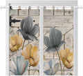 Spring Tulips Flower Living Room Curtains 84 Inch Length, Window Curtains Tab by Unknown