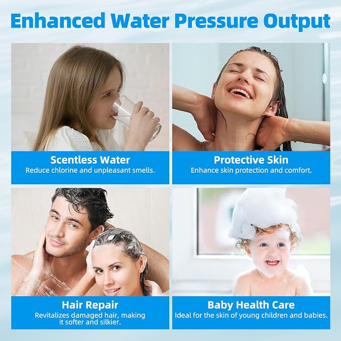 Hibbent Shower Filter for Hard Water, High Output Shower Head Filter to Remove - Image 6