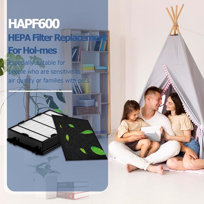 HAPF600 HEPA Filters for Holmes HAP616, HAP9726 Air Purifier, Replace HAPF600TCS - Image 2