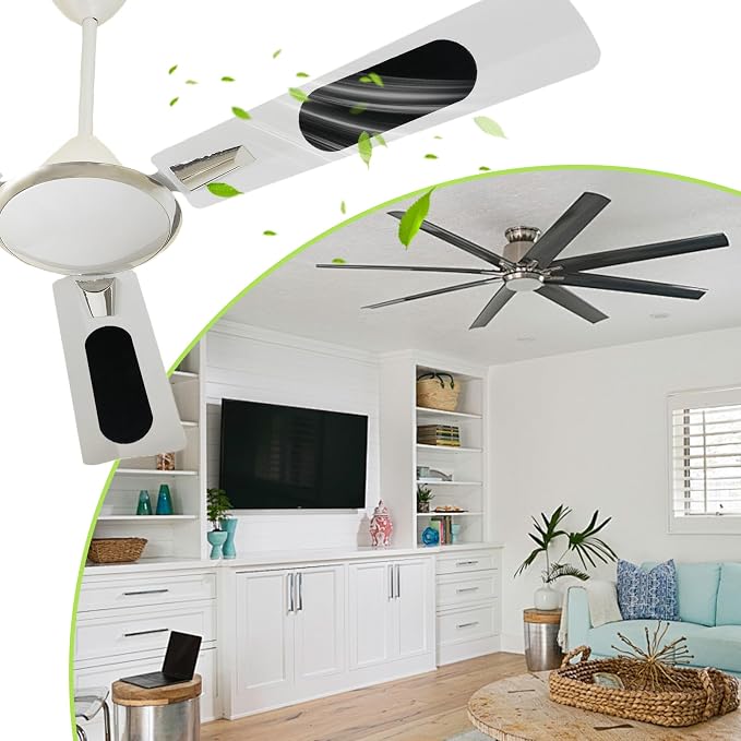 40Pcs Ceiling Fan Filters for Blades, Ceiling Fan Air Purification Component - Image 6