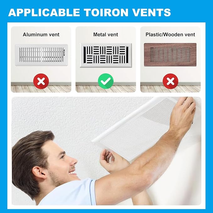 4-Pack 5"x11" White Powerful Magnetic Vent Covers - Image 5
