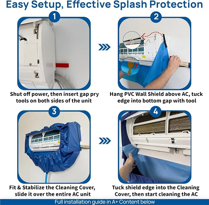 Mini Split Cleaning Kit, Waterproof Cleaning Bag, AC Cleaning Kit Fits 27" - Image 7