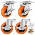Caster Wheels, 3 Inch Casters Set of 4, Heavy Duty Caster by BOSGEOT