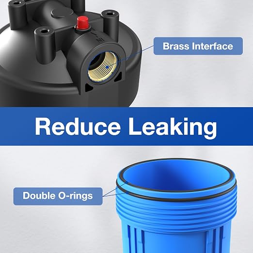 SimPure Whole House Water Filter System, 3-Stage Clear Home Water Pre-Filtration - Image 5