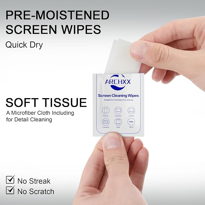 ARCHXX Screen Wipes for Electronics, Car Screen Cleaner, Lens Wipes - Image 7