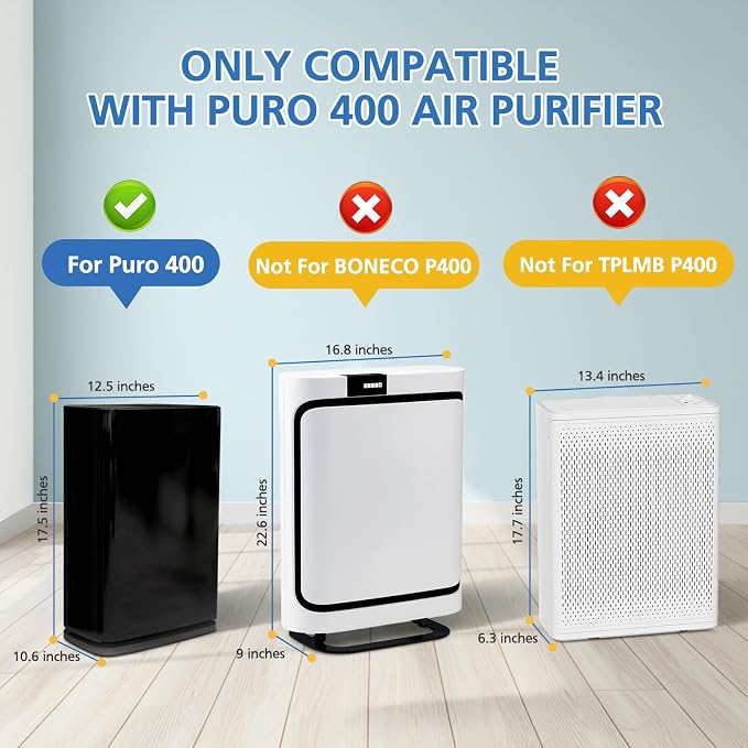 400 Air Purifier Replacement Filter Compatible - Image 5