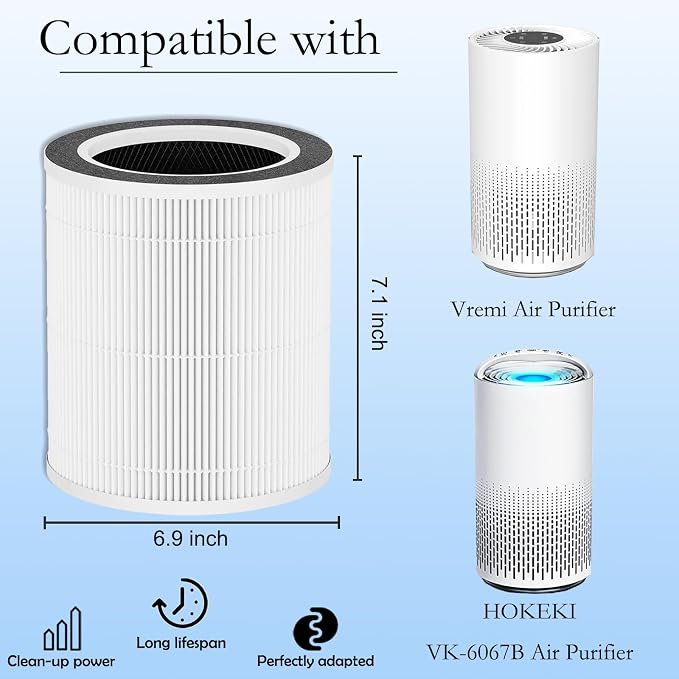 VK-6067B Replacement Filter, Compatible - Image 2