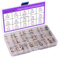 15 Values 250 pcs Fast-Blow Glass Fuses Assortment Kit 6x30mm 250V 1A, 250V 1A by QBGTFAK