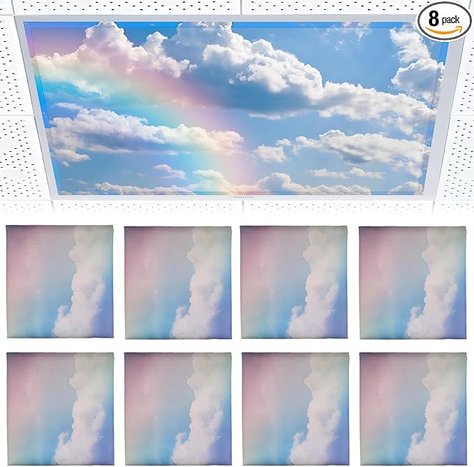 Torixqi 8 Pcs Fluorescent Light Covers by Torixqi