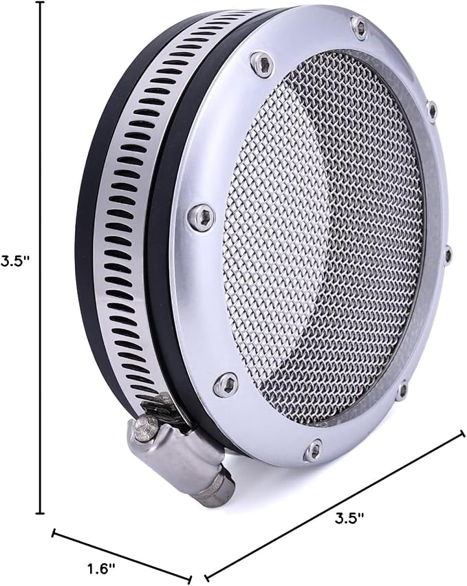 3" Turbo Inlet Grill Protector Guard Turbocharge Screen Mesh Air Filter Turbo - Image 4
