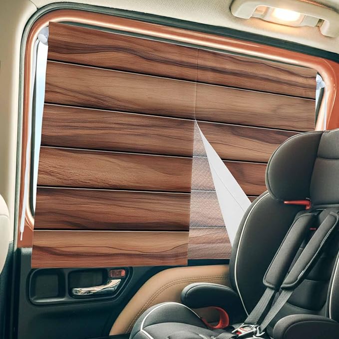 Western Barn Door Magnetic Double Layer Car Window Shades, Side Window Curtains - Image 8