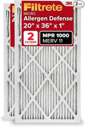Filtrete 20x36x1 AC Furnace Air Filter, MERV 11, MPR 1000, Micro Allergen by Filtrete